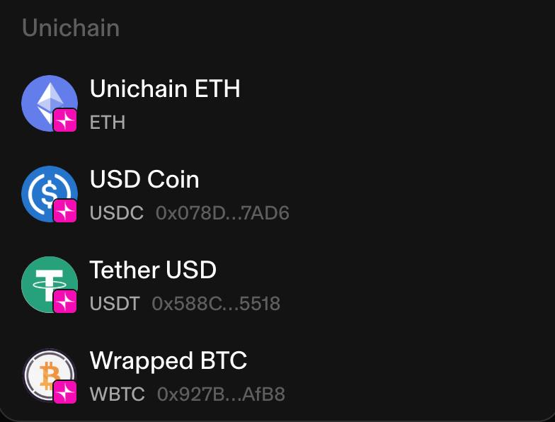 instaperp's tweet image. Unichain now supported