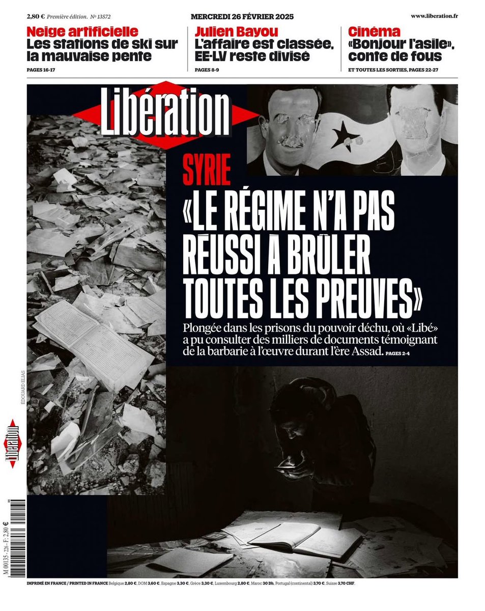 🔍 Je me souviens avoir d’abord trouvé ce papier, le 11 décembre 2024 dans la prison de Sweida. Posé dans une salle de torture, près d’une barre de fer et d’un pneu. 

«Je soussigné, Mohamed Ibrahim K. […] déclare, en pleine possession de mes moyens et sans contrainte, m’être