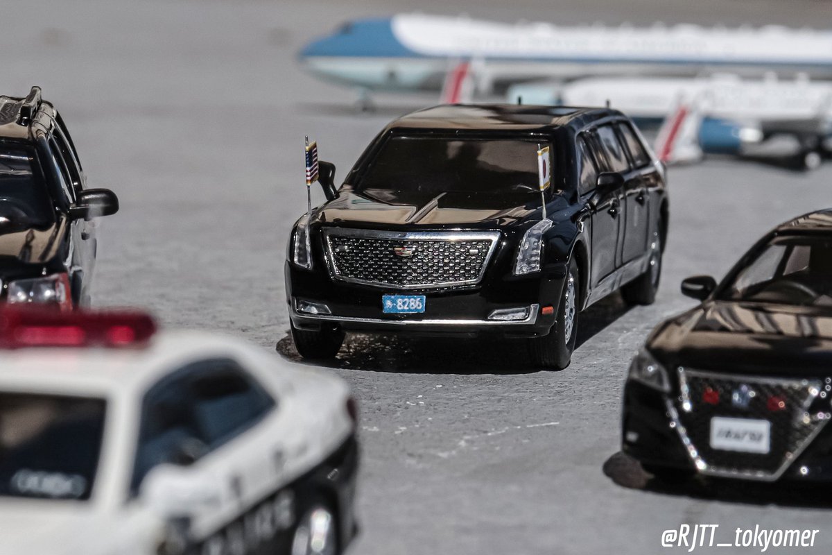 【HEC限定／9台セット】596 1/64 アメリカ大統領車隊 フルセット 596 Model HEC Exclusive 1/64 President Motorcade set – 20KM Diecast