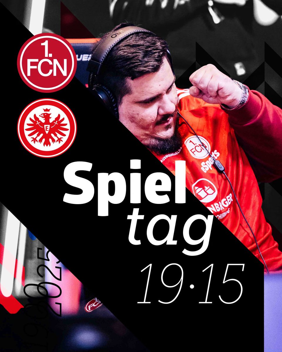 Matchday!🙌🎮

🆚 @eintrachtfrankfurtesports 
⏰ 19:15 Uhr
📺 Twitch: fcn_esports
🎤 <a href="/BadeschlappenLP/">Lukas</a> 

#fcn | #fcnesports