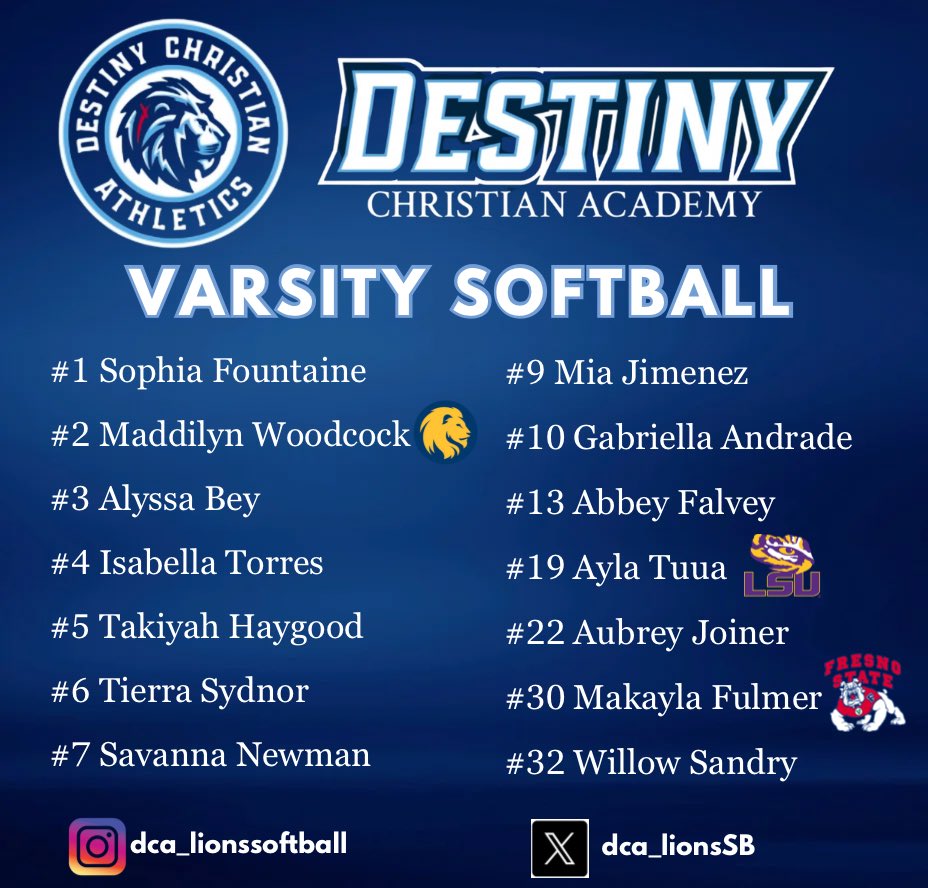 AJoiner2028's tweet photo. First high school season #️⃣2️⃣2️⃣ @dca_lionsSB @Go_DCAAthletics 
#highschoolsoftball #dca #dcalions #classof2028 https://t.co/LLIalsPtpK