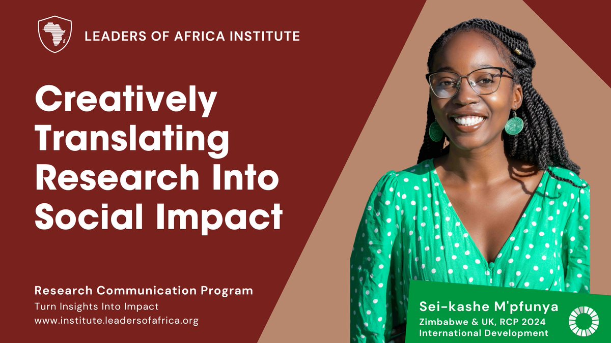 Sei-kashe M'pfunya is a Research Communication Scholar at the <a href="/LeadersAfrica/">Leaders of Africa</a> Institute. For her Capstone Project, Sei-kashe is developing a policy brief to summarize research findings on obstetric emergency care within <a href="/LwalaCommunity/">Lwala Community Alliance</a>’s service delivery advocacy area. <a href="/m_pfunya/">Sei-kashe M'pfunya</a>