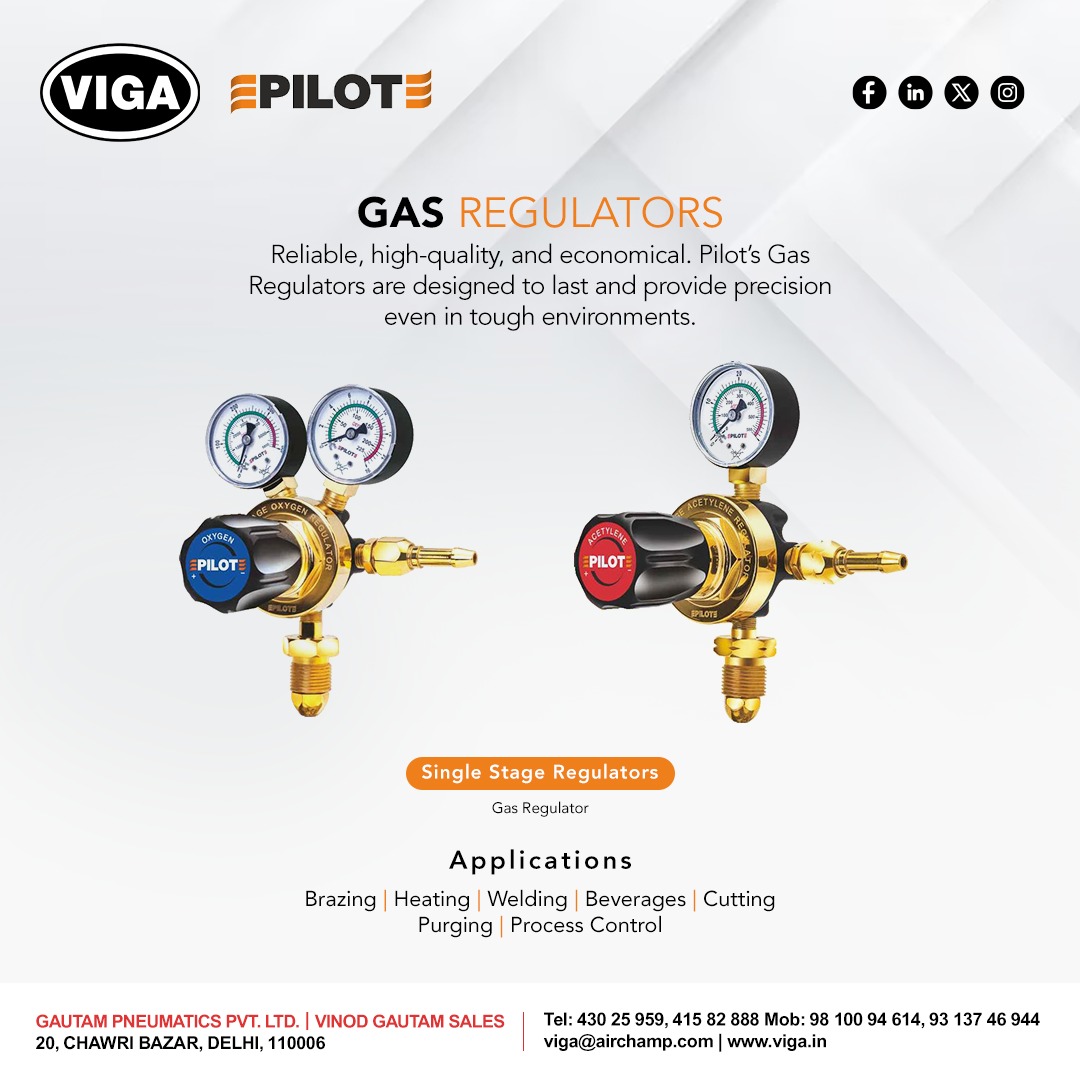 vigadotin's tweet image. Precision | Durability | Affordability 
#PilotGasRegulators ensure safety, stability &amp;amp; efficiency in every application! Built for tough conditions &amp;amp; accurate control, they offer high performance at a cost-effective price.
#PrecisionPerformance #ReliableEngineering #SafetyFirst