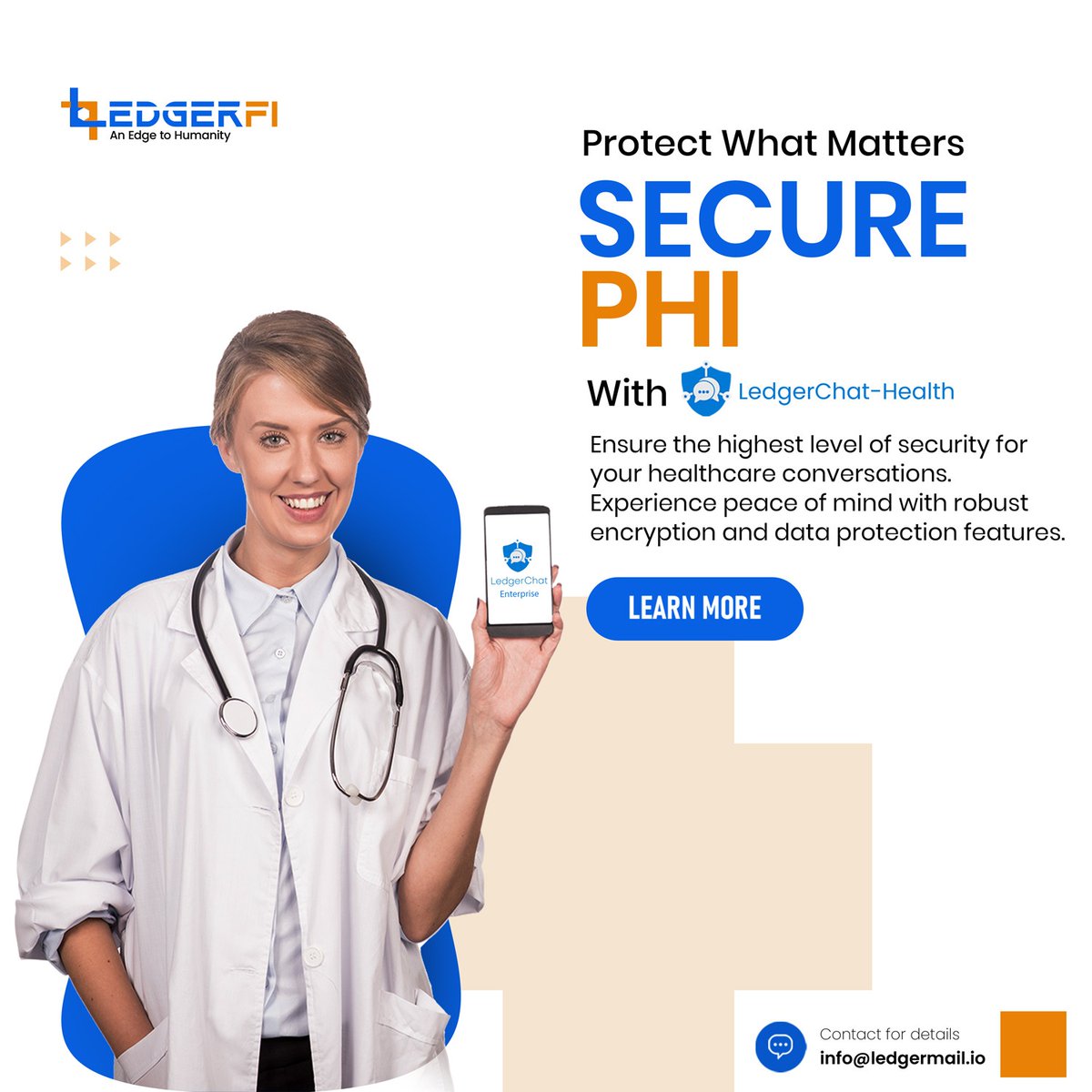 🔒 LedgerChat Health: HIPAA-compliant, end-to-end encrypted messaging for secure healthcare communication. Safeguard patient data, prevent breaches, and stay compliant with ease. #SecureMessaging #PrivacyFirst