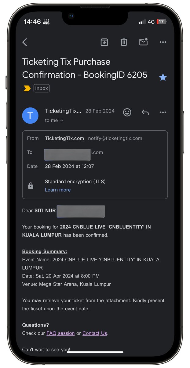 ssnnsimba's tweet photo. Birthday present last year got ticket #CNBLUENTITY ticket. This year, dont have any present because last year i have spent too much 😆😆 But, i miss CNbluentity Kuala Lumpur 🥹🥹 https://t.co/fH1czrjPHa