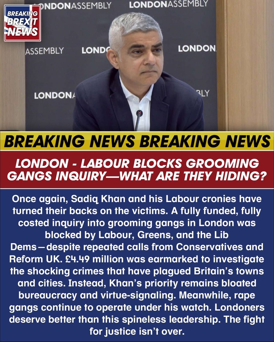 Crusaiderpatri1's tweet image. Disgraceful! Labour &amp;amp; Khan REFUSE to investigate grooming gangs! 😡 #ProtectOurChildren #NoMoreCoverUps