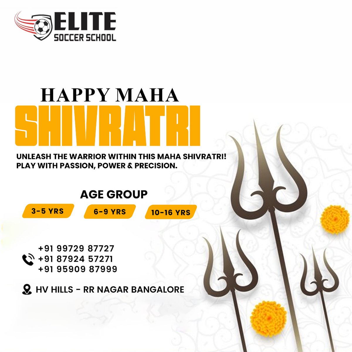 elitesoccers1's tweet photo. ☎ CALL FOR DEMO CLASSES
+91 99729 87727, +9187924 57271

#soccertraining #mahashivratri #elitefootball #playwithpassion #shivratrispecial #bangaloresoccer #futurechampions #trainlikeawarrior #youthfootball #footballskills #socceracademy #kickofftoday #powerandprecision https://t.co/FMb2R3J8IQ