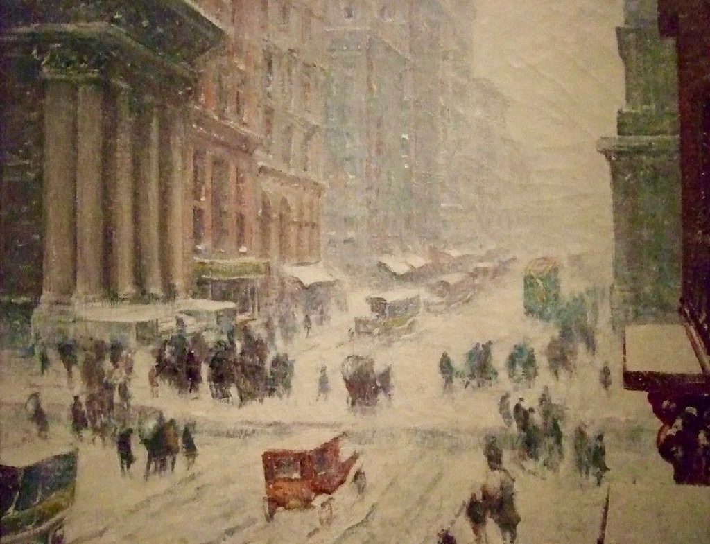 LRonLacy's tweet photo. The #WINTER of 1912 in #Manhattan - Guy Carleton Wiggins
🧵👇
‘Fifth Avenue in Winter’
#GuyCarletonWiggins (1883-1962). 1912.
#AmericanArt #34thSt #cityscape https://t.co/kRU0uxK4AI