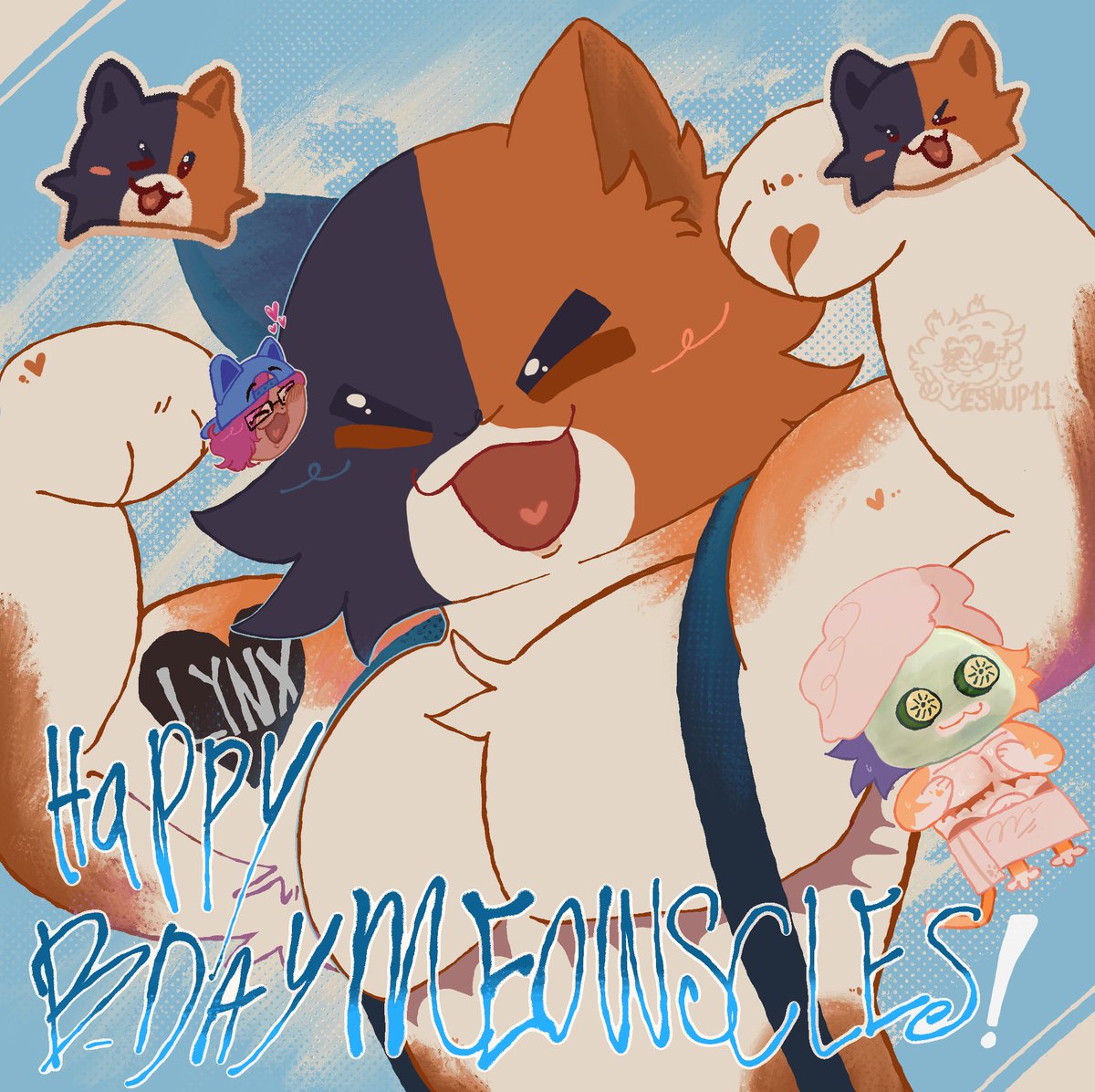 everyone say happy belated birthday to meowscles #Fortnite #meowscles