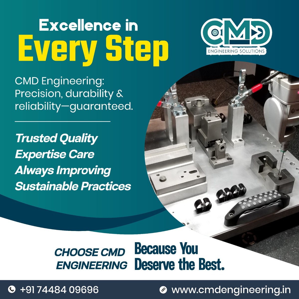 Cmd_engineering's tweet image. ⚙️ Precision. Quality. Innovation.

Trust CMD Engineering to bring your projects to life with unmatched precision and expertise.

🔧 Your project deserves the best—CMD Engineering delivers!

📞 Call Now: +91 74484 09696
🌐 Visit: cmdengineering.in

#CMDEngineering