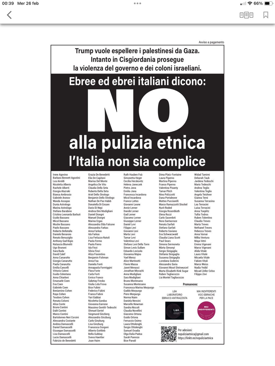 Si può aderire su nopuliziaetnica@gmail.com
linktr.ee/nopuliziaetnica