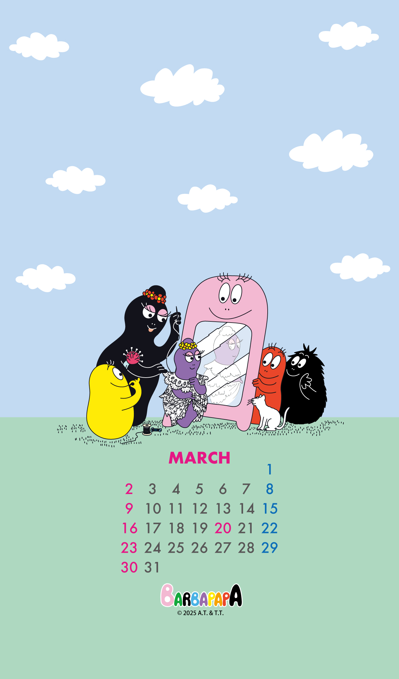BARBAPAPA バーバパパ ストックバッグM フラワー : PLAZA