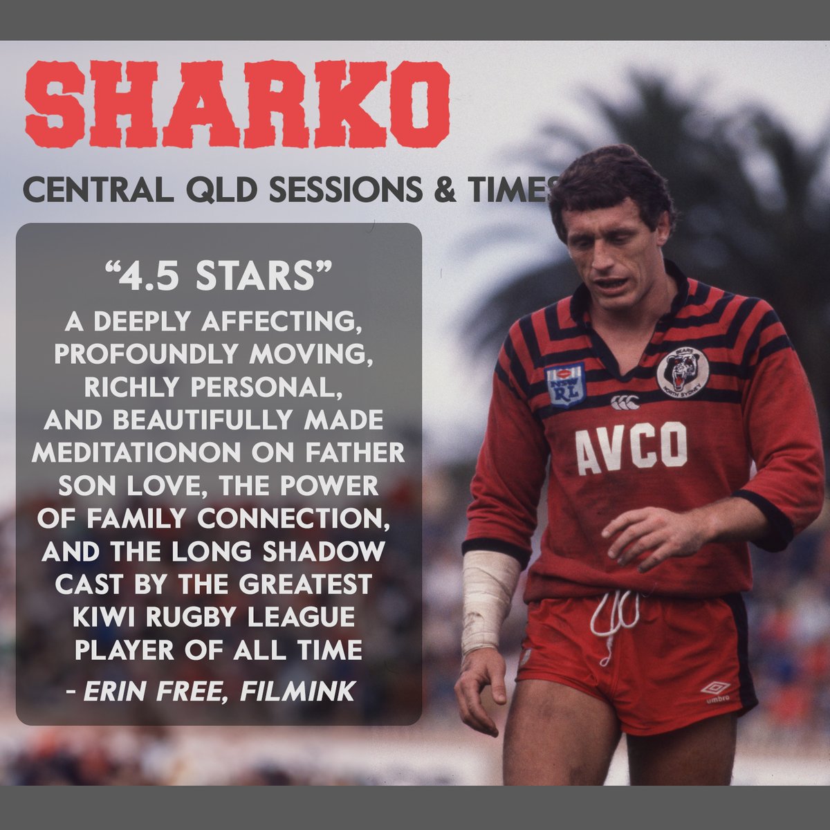 🗣️ CENTRAL QLD: Sharko is coming to both Gladstone Cinemas and Yeppoon Cinemas from February 27. BOOK NOW and don't miss Mark Graham's powerful documentary, “4.5 Stars" - Filmink
🎟️: sharkofilm.com/screenings