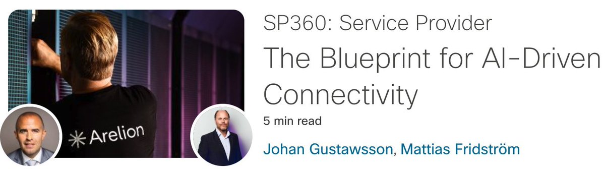 Johan Gustawsson (@gustawsson) on Twitter photo 📢 I had the opportunity to sit down with <a href="/MFridstrom/">Mattias Fridström</a> of <a href="/ArelionCompany/">Arelion</a> to discuss our partnership, the importance of resilient AI connectivity, and Arelion's remarkable 42% growth in IP Transit during 2024.
Check out our joint <a href="/CiscoSP360/">Cisco Service Provider</a> blog: linkedin.com/feed/update/ur… 📢 I had the opportunity to sit down with <a href="/MFridstrom/">Mattias Fridström</a> of <a href="/ArelionCompany/">Arelion</a> to discuss our partnership, the importance of resilient AI connectivity, and Arelion's remarkable 42% growth in IP Transit during 2024.
Check out our joint <a href="/CiscoSP360/">Cisco Service Provider</a> blog: linkedin.com/feed/update/ur…
