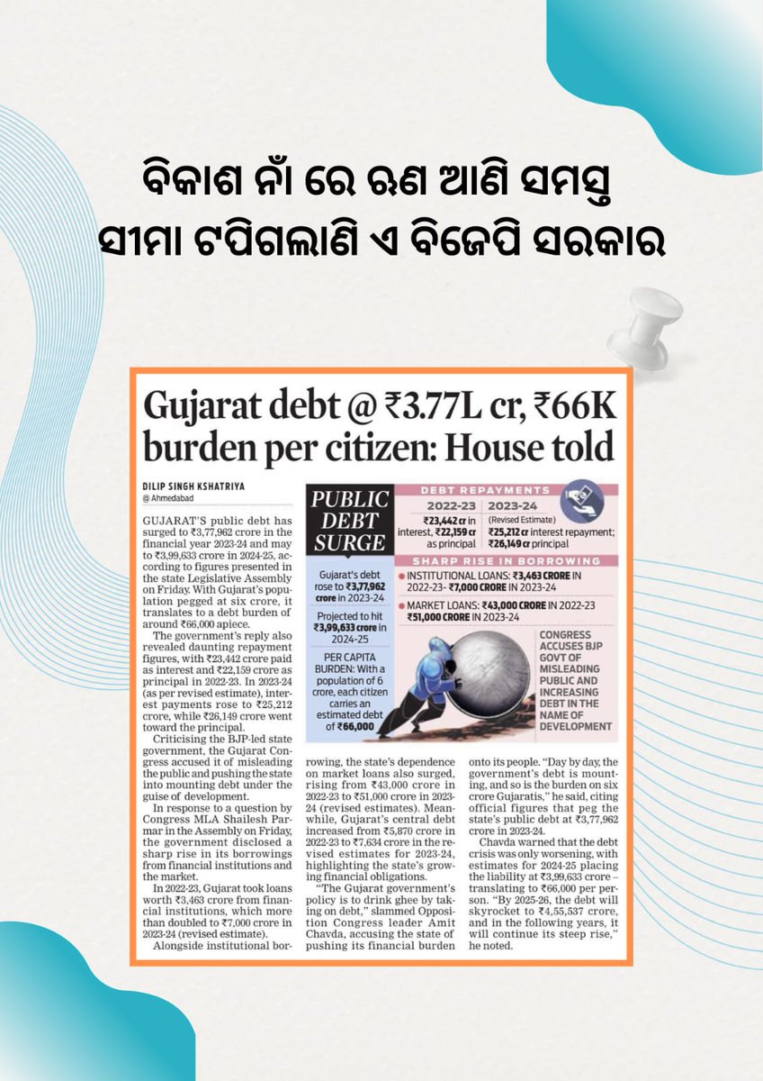 SibaniPatnaik5's tweet image. India’s debt has TRIPLED under Modi! The so-called &quot;double engine&quot; is running on corruption and lies. #BJPFail #ModiEconomy