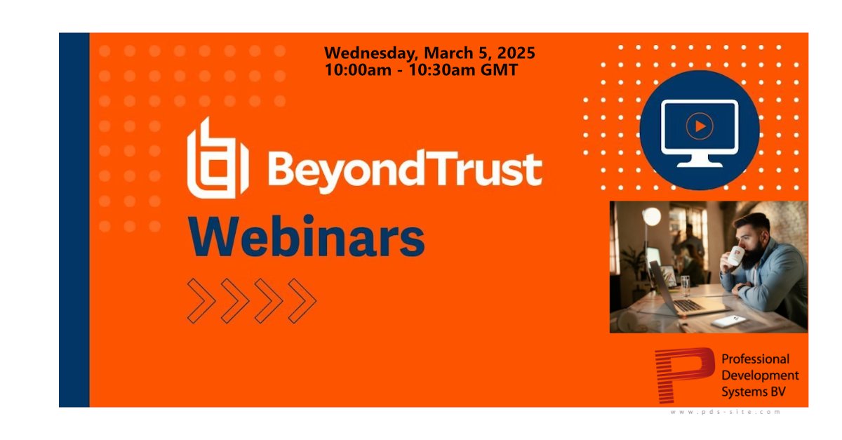 ProfDevSys (@profdevsys) on Twitter photo 📢 Upcoming Webinar: The Evolution of PAM
📅 Date: Wednesday, March 5, 2025
⏰ Time: 10:00 AM - 10:30 AM GMT
Join David Shackleford and David Faulk from <a href="/BeyondTrust/">BeyondTrust</a> for an exclusive webinar:
🔗 Register now: bit.ly/3ZYdulf
#CyberSecurity #PAM #BeyondTrust #Webinar 📢 Upcoming Webinar: The Evolution of PAM
📅 Date: Wednesday, March 5, 2025
⏰ Time: 10:00 AM - 10:30 AM GMT
Join David Shackleford and David Faulk from <a href="/BeyondTrust/">BeyondTrust</a> for an exclusive webinar:
🔗 Register now: bit.ly/3ZYdulf
#CyberSecurity #PAM #BeyondTrust #Webinar