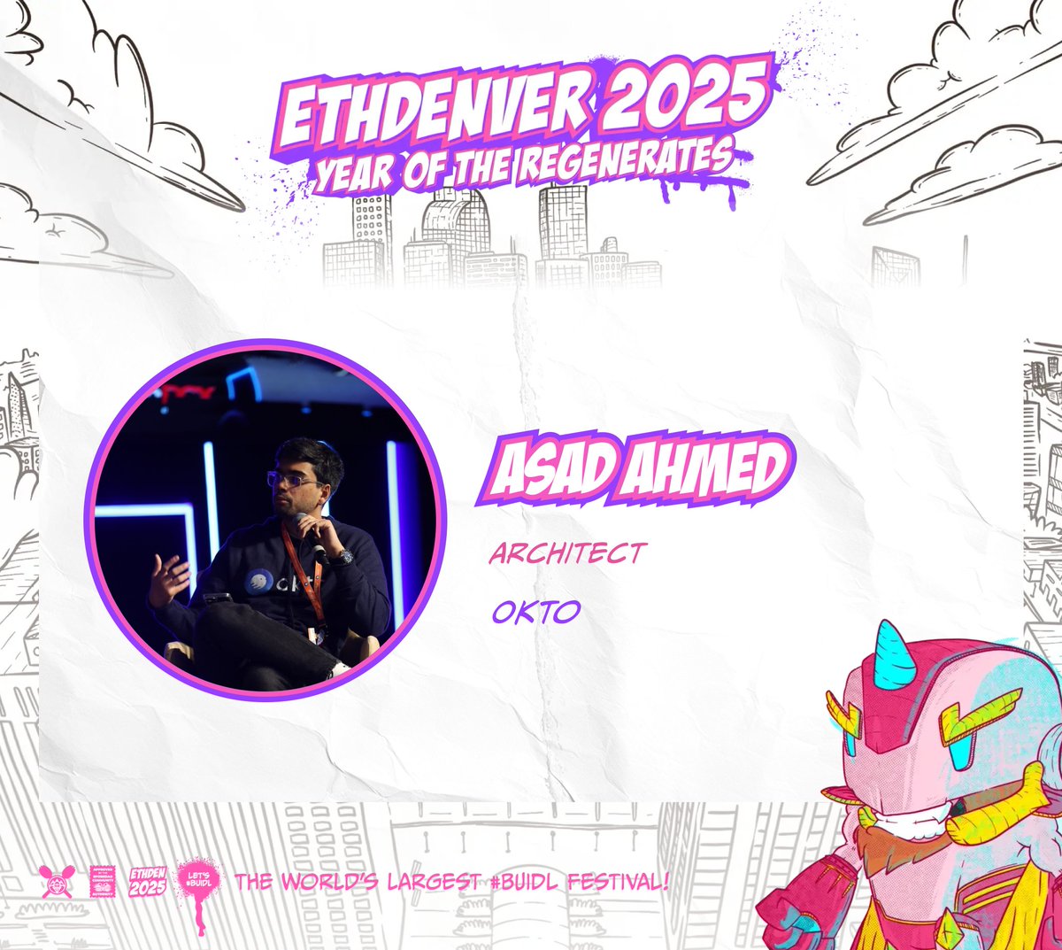 EthereumDenver's tweet image. 🎤 Speaker Announcement!
We’re thrilled to welcome @asad_ahmed04, Architect at @okto_web3 to the ETHDenver 2025 stage!