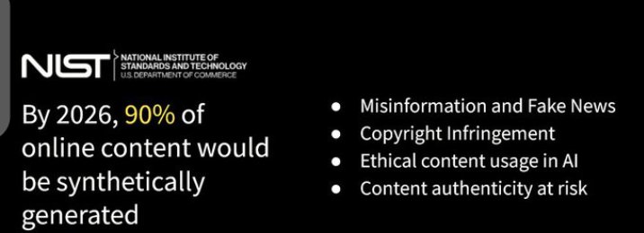 BellaCuzy's tweet image. &quot;90% of online content will be AI-generated by 2026, how do we separate truth from fake? @numbersprotocol provides verifiable, on-chain content authenticity to fight misinformation and protect creators. The future needs trust. 
#Web3 #ContentAuthenticity $NUM #onchain