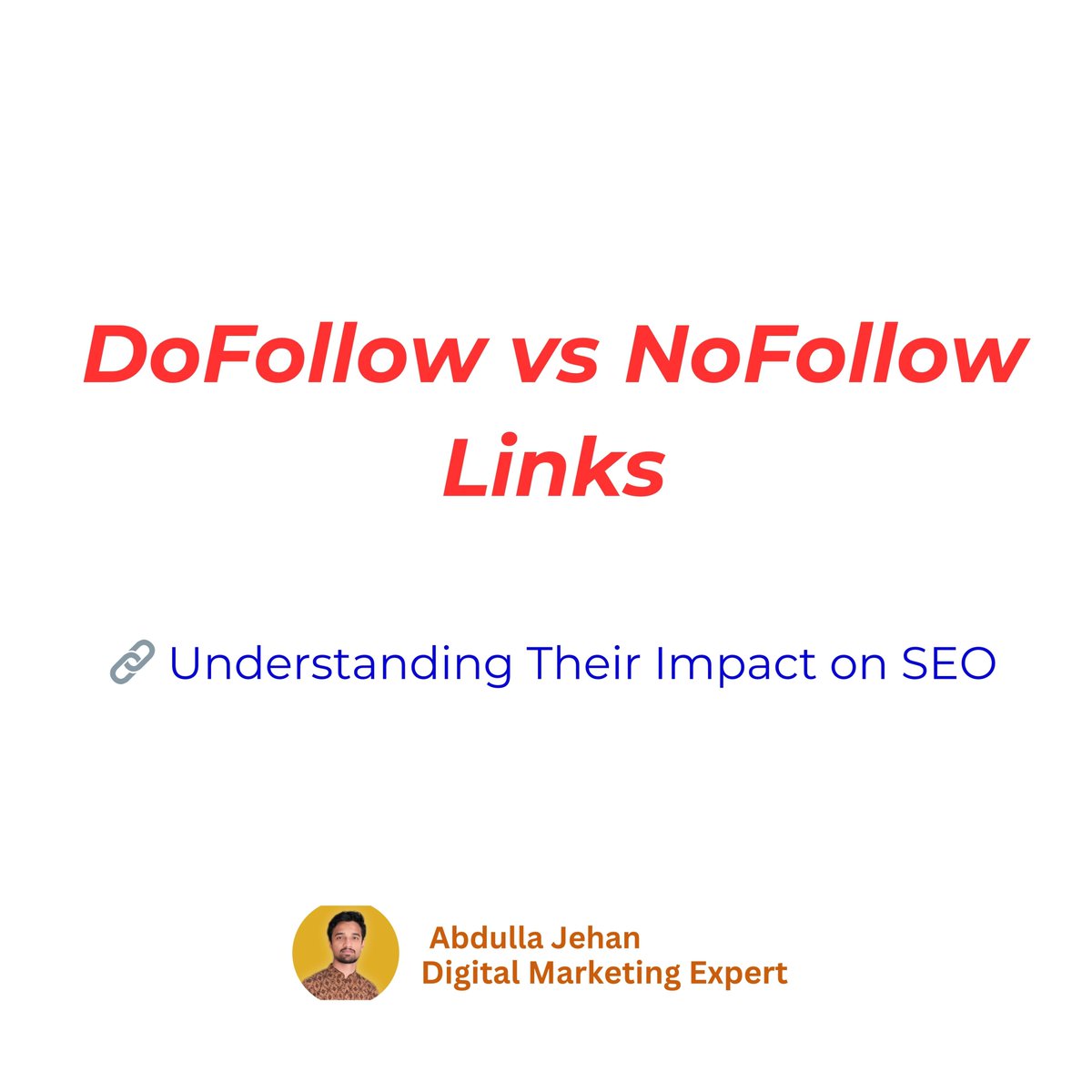 DigimarketingM's tweet image. DoFollow vs. NoFollow Links – Which One Helps SEO? 🚀
Not all backlinks are the same! Learn the difference & boost your rankings.👇
📌 linkedin.com/posts/abdulla-…
#SEO #Backlinks #LinkBuilding #SEOStrategy #Marketing