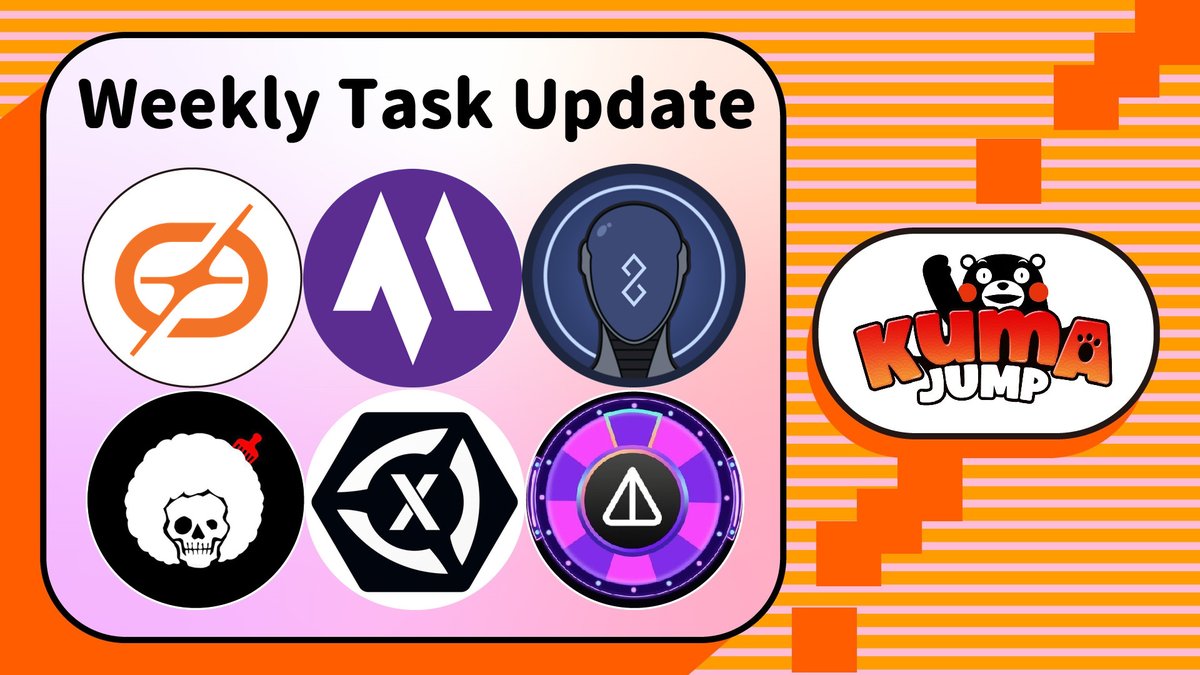 UneMeta × Kumamon (@une_kumamon_nft) on Twitter photo 🐾 New Task Updates in Kuma Jump!
🌟 New tasks are live from <a href="/Masterverses/">Masterverses</a>, Skulldy, <a href="/GameOnCyborg/">Game On Cyborg</a> , <a href="/xworld_ai/">XWorld 🌐 Testnet Live</a>, <a href="/HumanPassAI/">HumanPass</a> and <a href="/SpinRushTeam/">SpinRush</a>. Complete them to unlock even more Gacha rewards! 💎
💰 Jump, Win, Earn, Level Up with Kuma Jump! 🚀
🕹 bit.ly/3NP6MqG
#Une 🐾 New Task Updates in Kuma Jump!
🌟 New tasks are live from <a href="/Masterverses/">Masterverses</a>, Skulldy, <a href="/GameOnCyborg/">Game On Cyborg</a> , <a href="/xworld_ai/">XWorld 🌐 Testnet Live</a>, <a href="/HumanPassAI/">HumanPass</a> and <a href="/SpinRushTeam/">SpinRush</a>. Complete them to unlock even more Gacha rewards! 💎
💰 Jump, Win, Earn, Level Up with Kuma Jump! 🚀
🕹 bit.ly/3NP6MqG
#Une