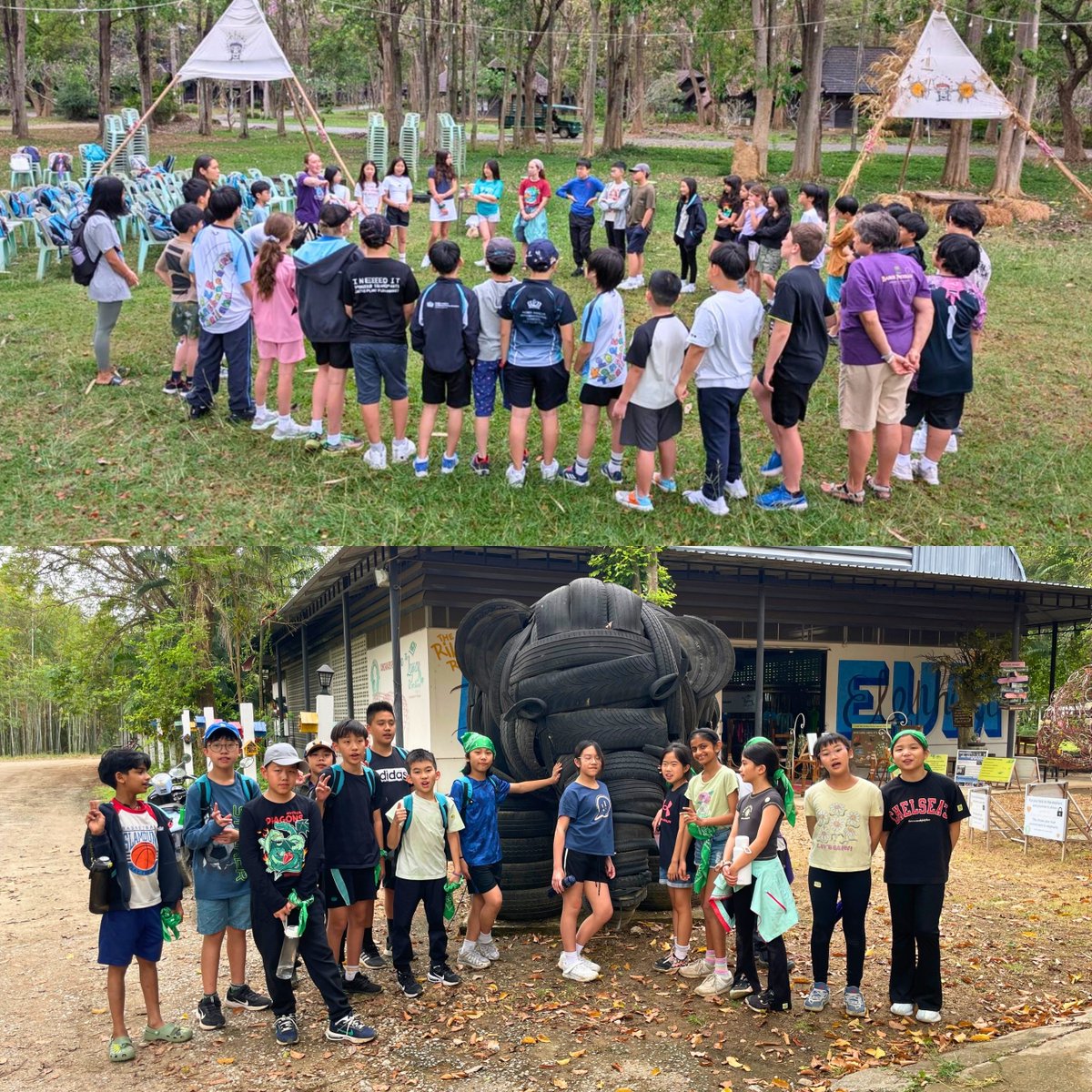 NAISHongKong's tweet image. 🌍✨ Our Year 6 students are off on Residential Trip to Thailand! 🇹🇭 They will dive into the history by investigating World War II historical sites, gaining understanding of the past. They'll also explore natural ecosystems, discovering fascinating adaptations in the environment.