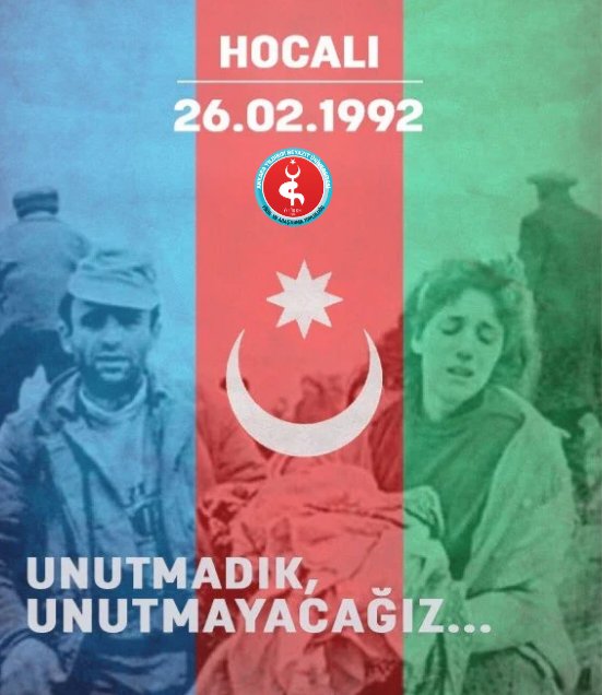 26 Şubat 1992'de  sözde Ermenistan devleti tarafından haince katledilen  soydaşlarımızın şehadetinin sene-i devriyesinde rahmet vr dualarla anıyoruz🇹🇷🇦🇿