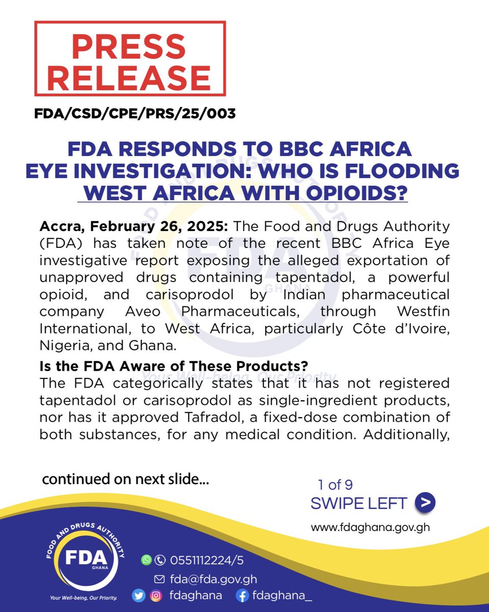 fdaghana's tweet photo. #FDAGhana2025
#FDAGhanaPressRelease 
#FDACommunications https://t.co/ULAZuIoys8