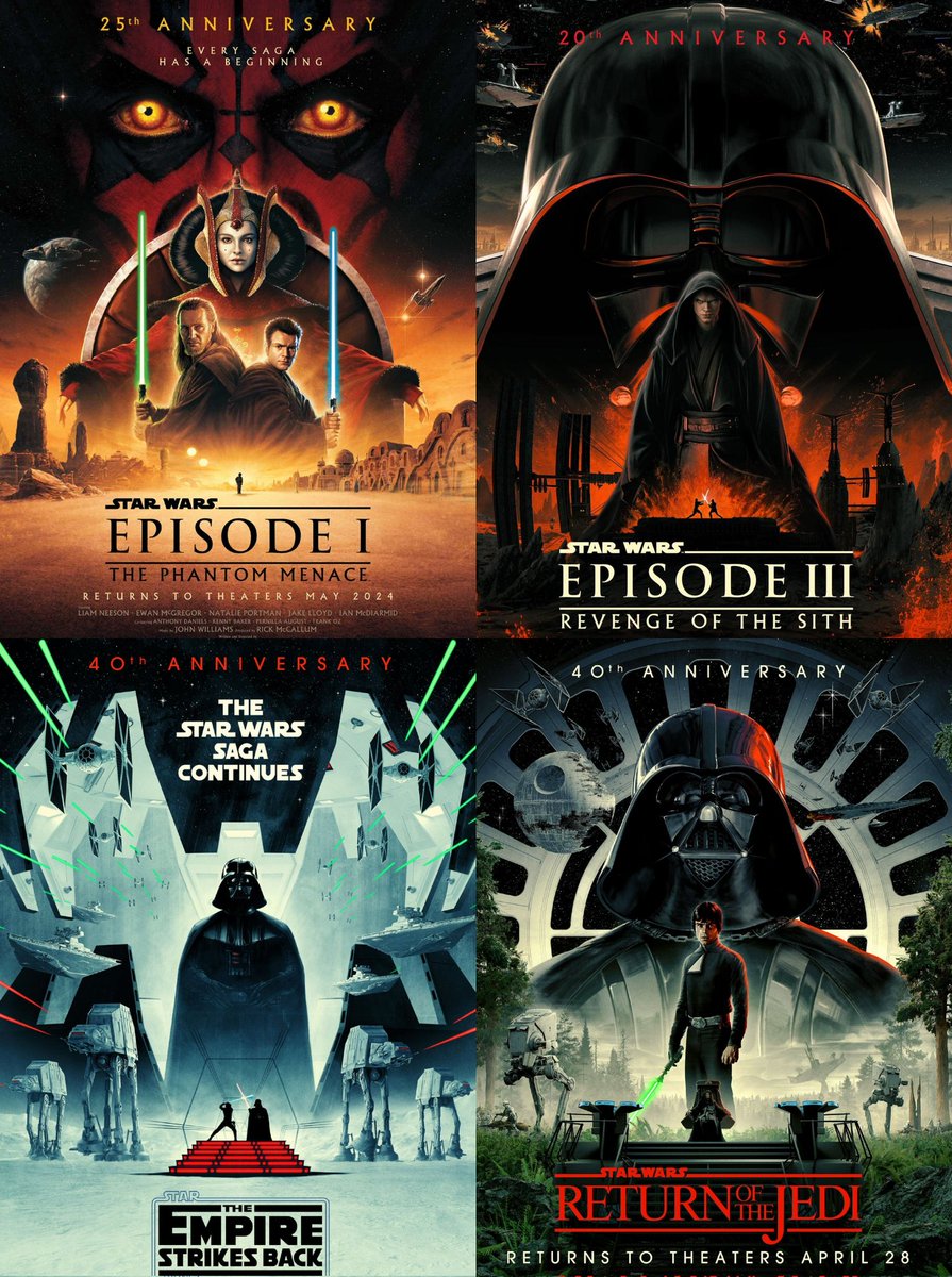 GaaryWrld's tweet photo. Les affiches anniversaire Star Wars créées par Matt Ferguson sont de l'art ! 

Ça donne envie de les avoir encadrées chez soi ! https://t.co/TPZzPRs89u