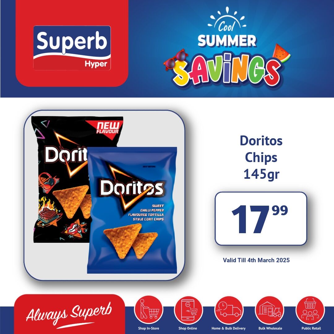 Superbhyper's tweet image. Superb Hyper Promotions
Weekly Marvels, Amazing Deals.
Shop Online: superbhyper.co.za
Get Same Day Delivery From Only R29! 
Shop In-store: 17 Smithers Road, KwaDukuza
Valid: 4th March 2025