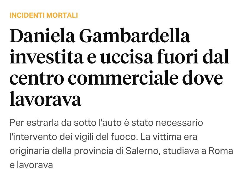 <a href="/PLRCparodyTM/">PLRC ᵖᵃʳᵒᵈʸ™</a> La scelta di <a href="/gualtierieurope/">Roberto Gualtieri</a> di concentrarsi su pochi black points avrebbe comportato altre centinaia di morti, come previsto da <a href="/VIVINSTRADA/">NuovaSicurezzaStrada</a>, e la cosa sta avvenendo.
#MattanzaPedonale
<a href="/Diritti_Pedoni/">Movimento Diritti dei Pedoni</a>