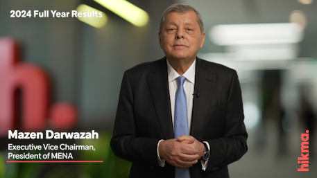 #News for #Media and #Investors

Watch Mazen Darwazah, Executive Vice Chairman and President of MENA, as he discusses the strong performance of our Branded business. 
#Hikma #FYR2024

For more go to: hikma.com/media/0lgktnne…

youtu.be/fSQLsz1HNn8
