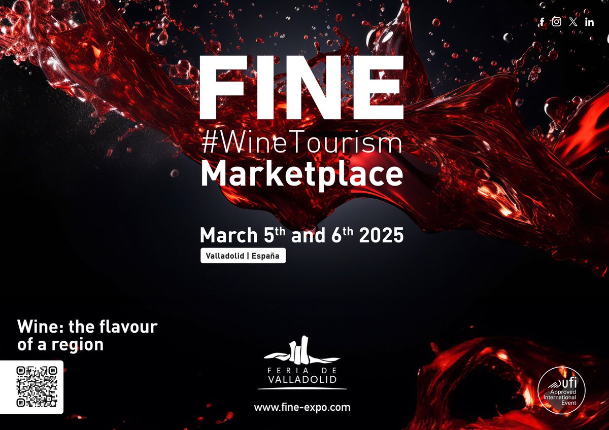 🗣️#Valladolid se convierte en epicentro mundial del #enoturismo  🌐🍇 con la sexta edición de FINE <a href="/WineTourismExpo/">FINE #WineTourism Marketplace</a> vinetur.com/2025022585139/… 

📍#WineTourismMarketplace
#BacusTravel #Montilla