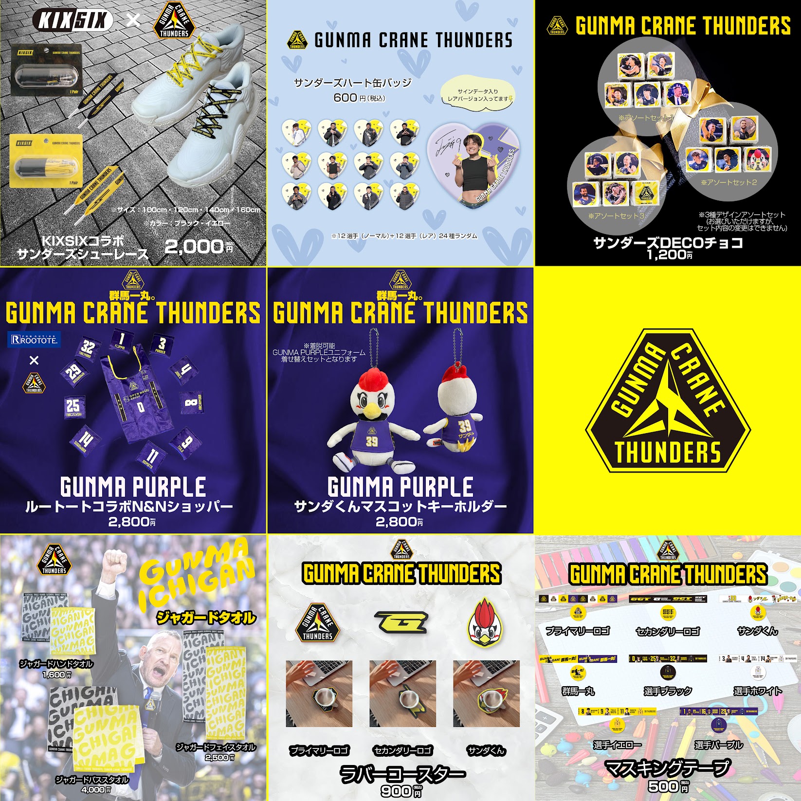 群馬クレインサンダーズ 秋デザイン缶バッジ 11人セット 藤井祐眞、辻