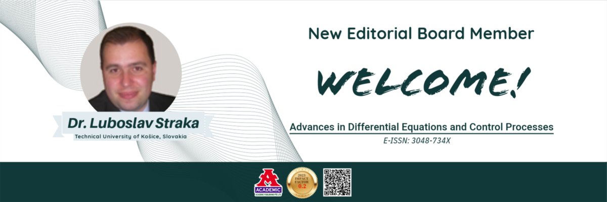 ADECP_Acad_Pub's tweet image. 📍Let us warmly welcome Dr. Ľuboslav Straka as the new member of our ADECP's Editorial Board. 

Dr. Ľuboslav Straka
Technical University of Košice, Slovakia
Interests: #mathematicalmodeling and simulation, #optimization of #ProductionProcesses, reliability and #controltheory