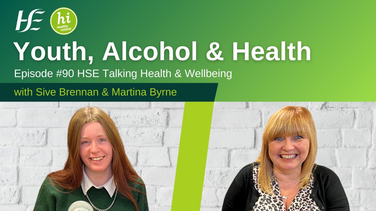 On this week’s HSE #TalkingHealthandWellbeing #Podcast we discuss the challenges that young people in Ireland face when it comes to alcohol. We hear about peer pressure, societal attitudes and the impact alcohol has on young people. Listen wherever you get your podcasts: