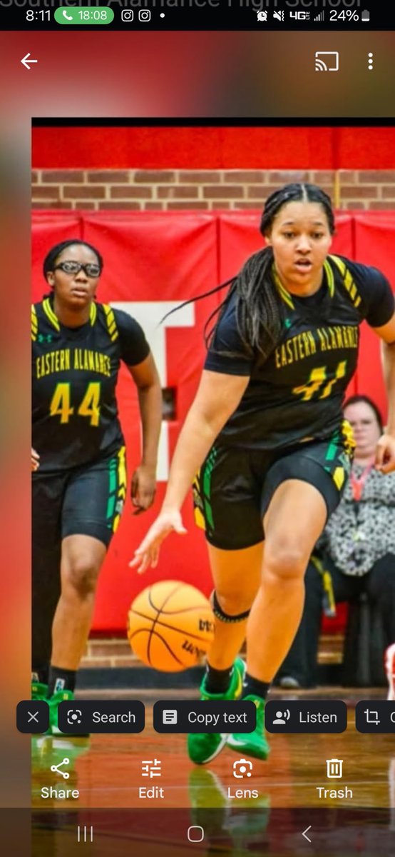 🏀🎉 Huge shoutout to Aliya Trollinger from Eastern Alamance HS for an incredible performance in the first round of the state playoffs! Scoring 31 points and grabbing 12 rebounds is no small feat! Keep shining on the court! 🌟 #ExcelTitans