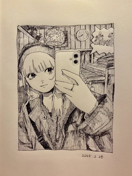 インスタライブで描いたやつ 