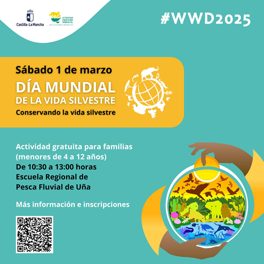 Este sábado 1 de marzo, en la Escuela Regional de Pesca de Uña 🐟💦celebramos el Día Mundial de la Vida Silvestre, con una actividad de educación ambiental para toda la familia (ideal para niños de 4 a 12 años) 👪
Plazas limitadas, inscripción 👇docs.google.com/forms/d/1FRmFl…