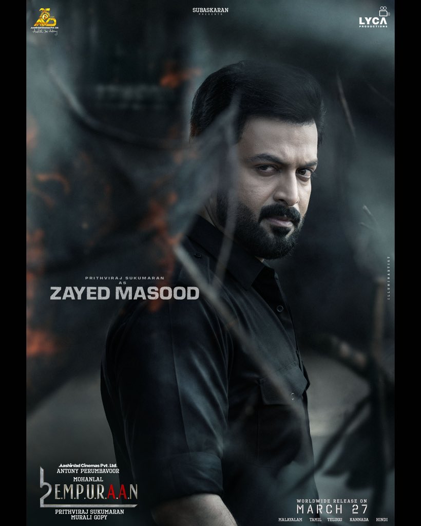 Mjcartels's tweet photo. 🔸 #L2E No.1 Khurrahi 
No.2 Zayed 
#Empuraan #Mohanlal #PrithvirajSukumaran https://t.co/oadZwPzE59