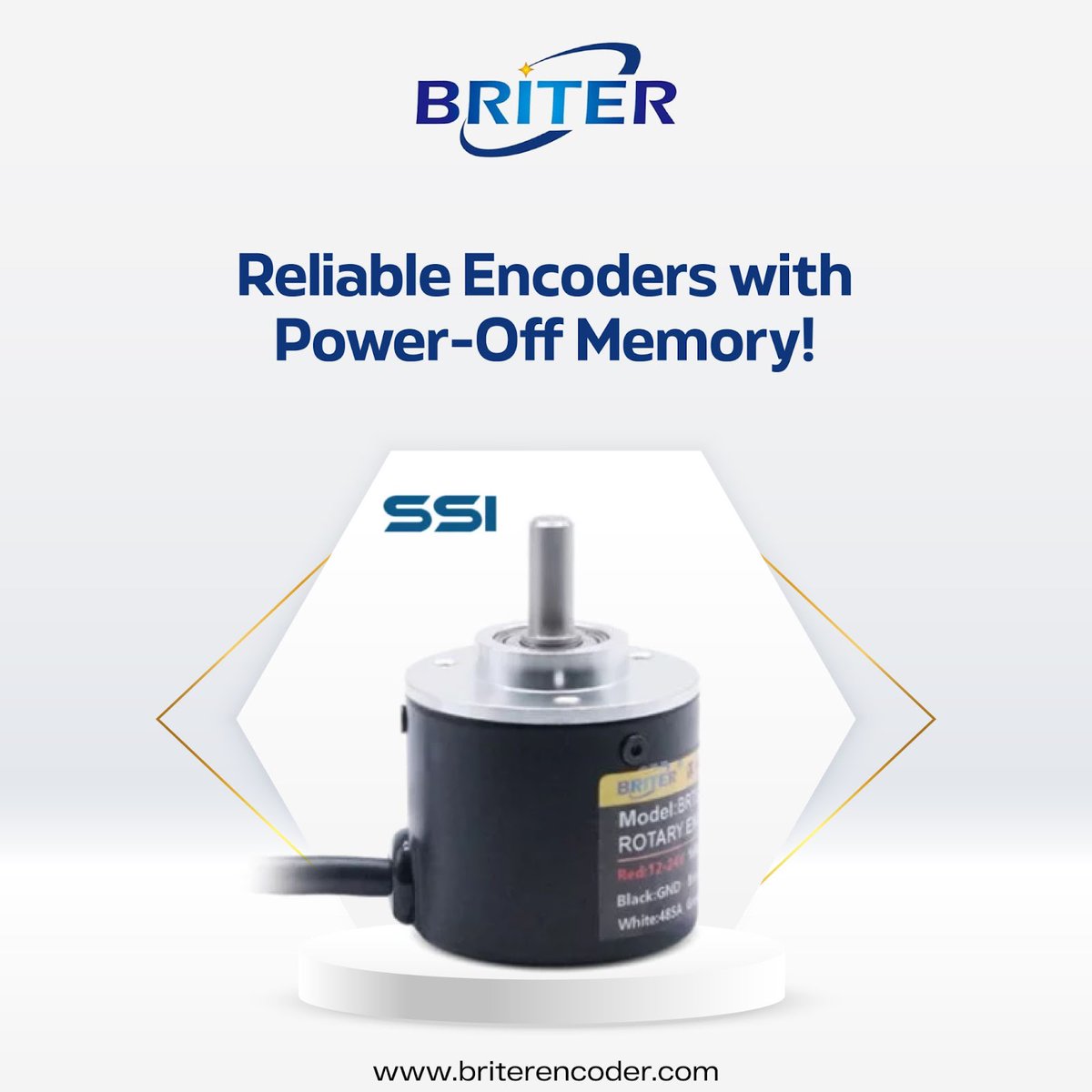 briterencoderr's tweet image. SSI Absolute Rotary Encoder โ Precision & Reliability! โ๏ธ๐
Power-off memory, multi-turn accuracy & a rugged design for seamless performance.
๐ Shop Now: briterencoder.com/product/absoluโฆ
#RotaryEncoder #IndustrialAutomation #AbsoluteEncoder #MachineAutomation #SSIEncoder