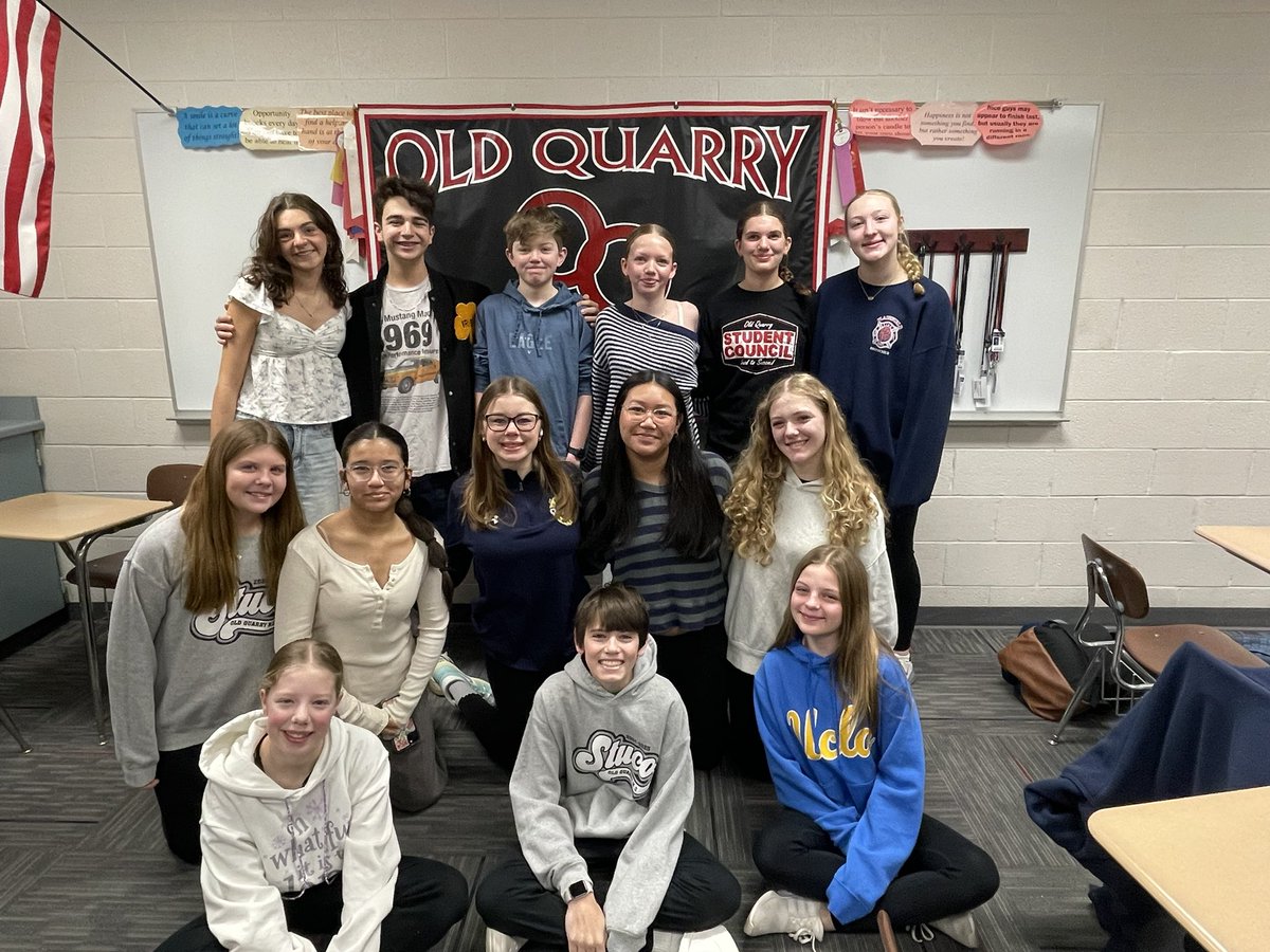 Student Council Officers and committee chairs are working hard this morning. They are such a wonderful group of students #sd113a