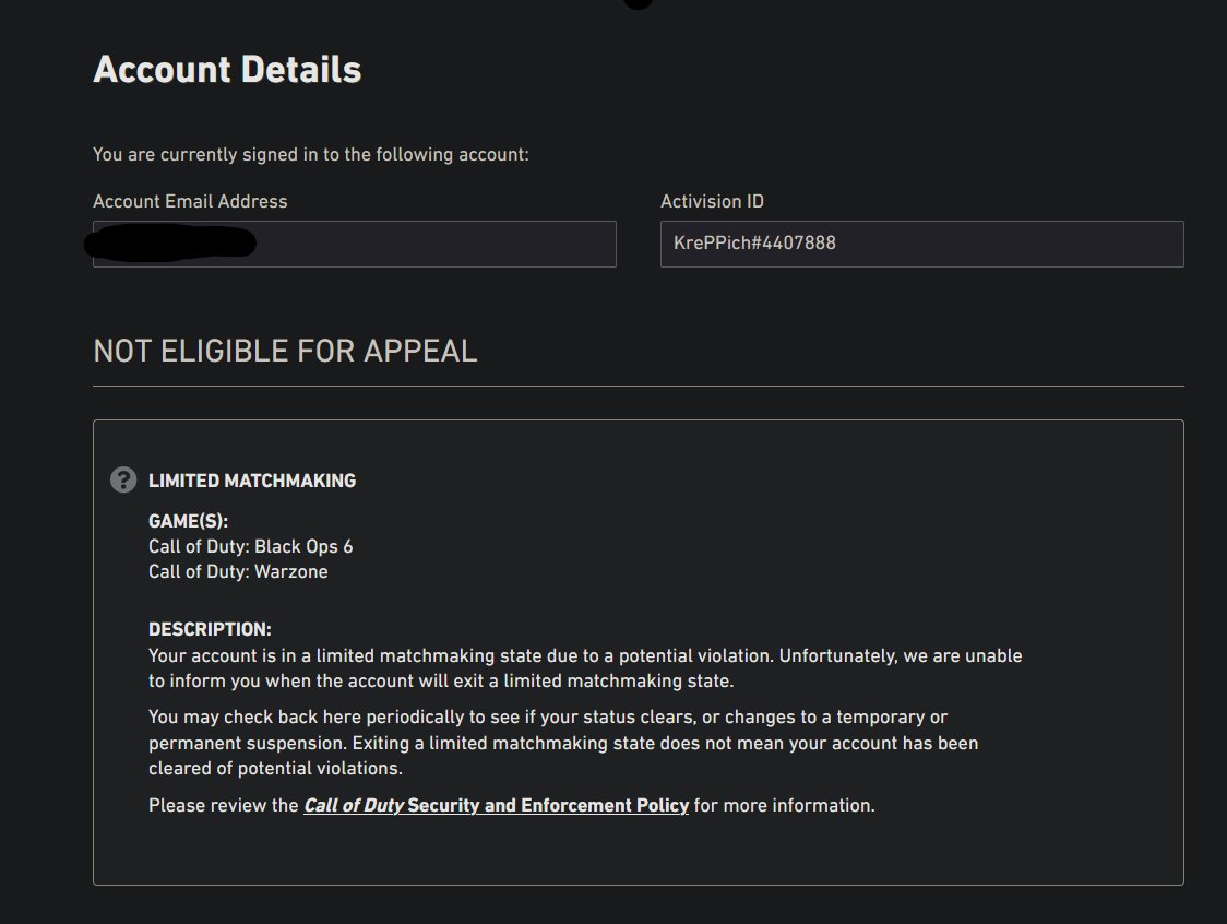 After playing 1 Round MP ranked thanks <a href="/ATVIAssist/">Activision Support</a> fucking losers