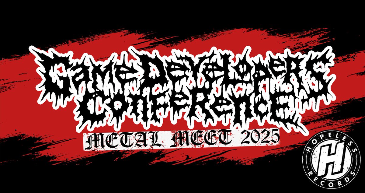 I'm stoked to announce this year's GDC Metal Meet will be sponsored by <a href="/hopelessrecords/">Hopeless Records</a>! 🤘

They'll be providing Water/Soft Drinks &amp; Snacks alongside some cool Swag! Huge thanks to Nicole at the Label for reaching out to get involved.  

Event Info: facebook.com/events/1280615…