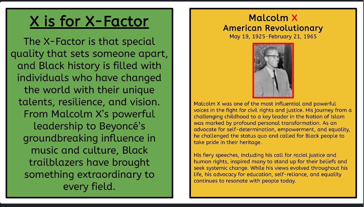X is for X-Factor! #BlackHistoryMonth2025