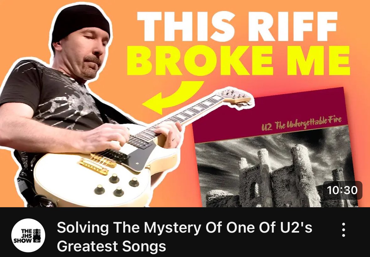 Solving The Mystery Of One Of U2's Greatest Songs youtu.be/I1rxQ0xOYx8?si… via <a href="/YouTube/">YouTube</a>