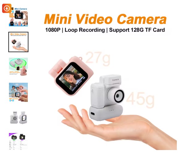 tech_deals_soma's tweet photo. Get it here - https://t.co/w77i3wBR4u
Y4000 Mini Camera β Ultra Compact & Portable
πΈ HD 1080p Video Recording | π¦ Flash Lamp
π Battery Dock for Extended Use | ποΈ Retro Design
π #MiniCamera
#1080pVideo
#PortableCam
#AliExpressProducts
#NationalNews https://t.co/KACklS8juf