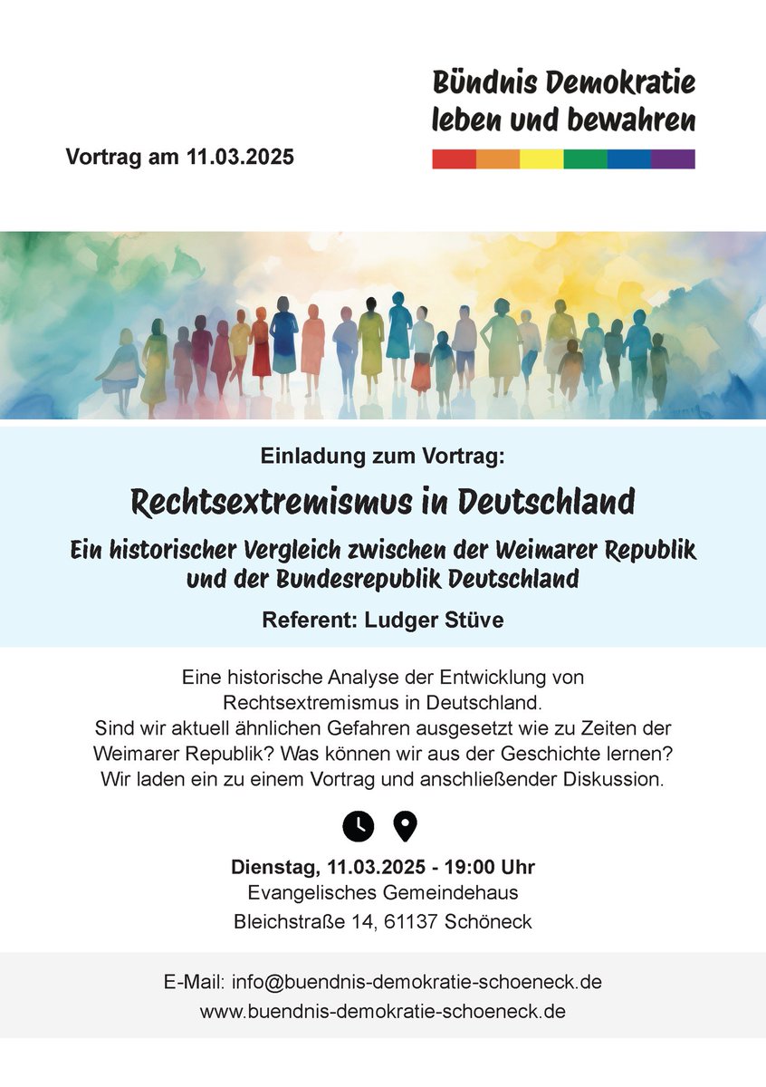 Veranstaltungstipp für den MKK/Großraum Frankfurt #demokratie #demokratieleben #vortrag