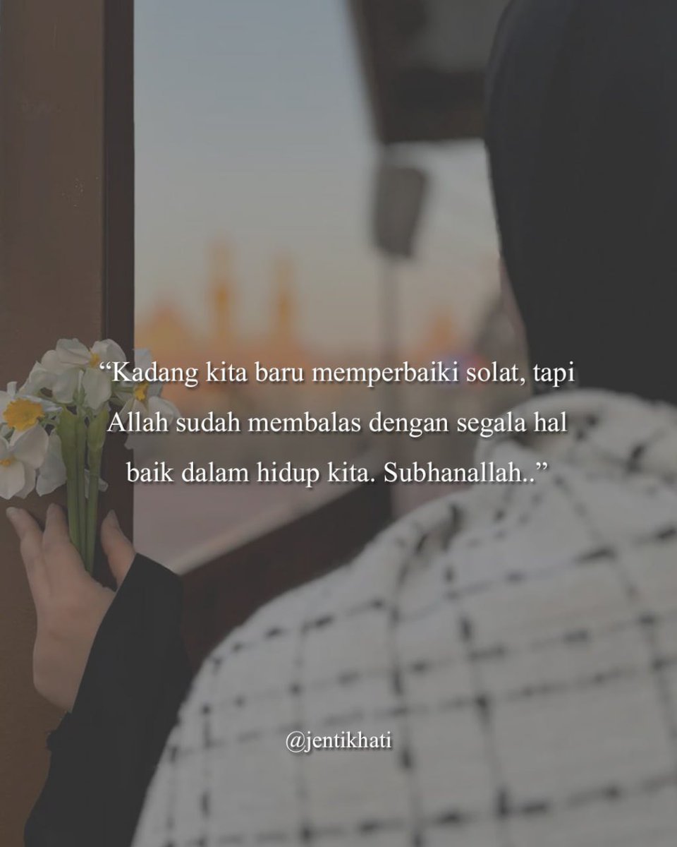 jentikhati's tweet photo. Allah tu baik kan, Dia tahu kita macam mana, Dia tahu siapa yang layak untuk kita. Dia tahu semua apa yang kita tak tahu. Baiknya Allah lindungi kita dari benda yang memudaratkan kita.

Sentiasa bersangka baik dengan Allah. 😊✨ https://t.co/GJZnvVXH4M