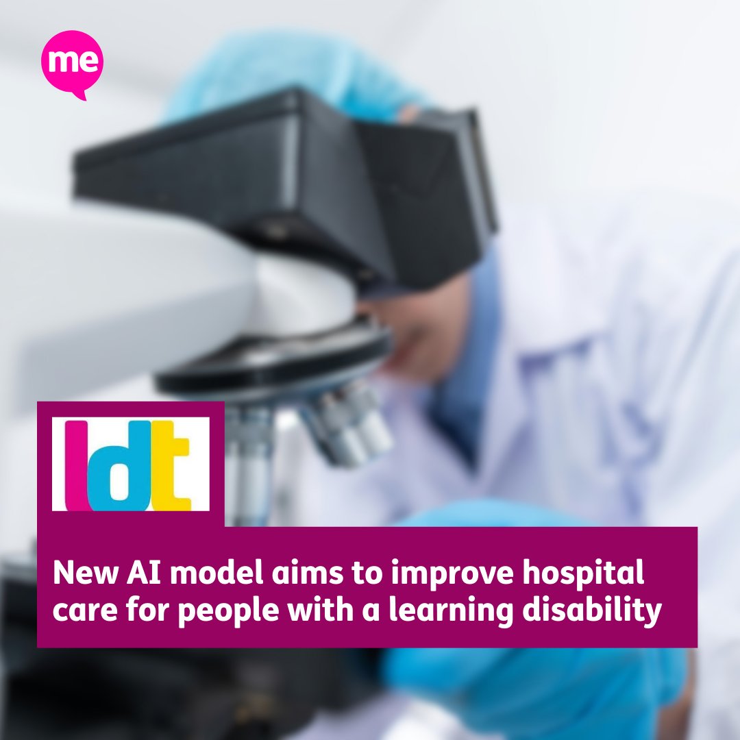Mencap (@mencap_charity) on Twitter photo 1/3 💡New research from <a href="/lborouniversity/">Loughborough University</a> into an artificial intelligence model could predict how long people with a learning disability are likely to stay in hospital.
👉Read more: learningdisabilitytoday.co.uk/news/new-ai-mo… 1/3 💡New research from <a href="/lborouniversity/">Loughborough University</a> into an artificial intelligence model could predict how long people with a learning disability are likely to stay in hospital.
👉Read more: learningdisabilitytoday.co.uk/news/new-ai-mo…