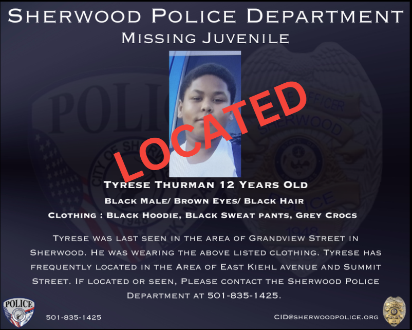 Sherwood Police Department (@sherwoodarpd) on Twitter photo 